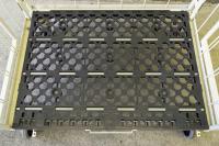 【販売終了】【お買い得品】【アウトレット】天使のカゴ台車BIG　アイボリー　W1100×D800×H1100　観音扉付き【軽量・小型カゴ台車】【限定１台】