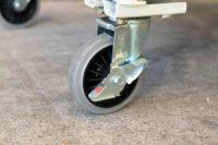 【販売終了】【お買い得品】【アウトレット】天使のカゴ台車BIG　アイボリー　W1100×D800×H1100　観音扉付き【軽量・小型カゴ台車】【限定１台】