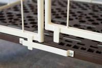 【販売終了】【お買い得品】【アウトレット】天使のカゴ台車BIG　アイボリー　W1100×D800×H1100　観音扉付き【軽量・小型カゴ台車】【限定１台】