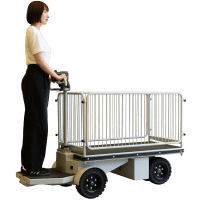 【新品】エネライド 500F　3面柵付き　D1709×W690×H1237　乗れる電動台車　GJ-1007-1