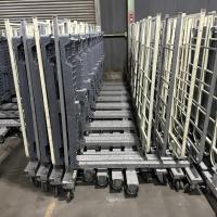 【販売終了】【中古】6輪台車　W1278×D425×H1594　ネスティングタイプ