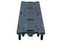 【新品】6輪台車用台車（袖なし）　ブラック　W1260×D425×H210【重ねて収納可能】