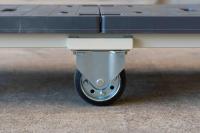 【新品】6輪台車用台車（袖なし）　ブラック　W1260×D425×H210【重ねて収納可能】