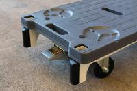 【新品】6輪台車用台車（袖なし）　ブラック　W1260×D425×H210【重ねて収納可能】