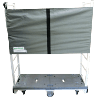 【お買い得品】【新品】6輪台車用エコバンド（荷崩れ防止用梱包バンド）　オリーブ　65cm×350cm