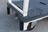 【新品】6輪台車　アイボリー　W1260×D425×H1520　抜き差しタイプ【重ねて収納可能】