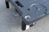 【新品】6輪台車　アイボリー　W1260×D425×H1520　抜き差しタイプ【重ねて収納可能】