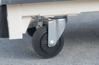 【新品】6輪台車　アイボリー　W1260×D425×H1520　抜き差しタイプ【重ねて収納可能】