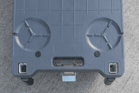 【新品】6輪台車　アイボリー　W1260×D425×H1520　抜き差しタイプ【重ねて収納可能】