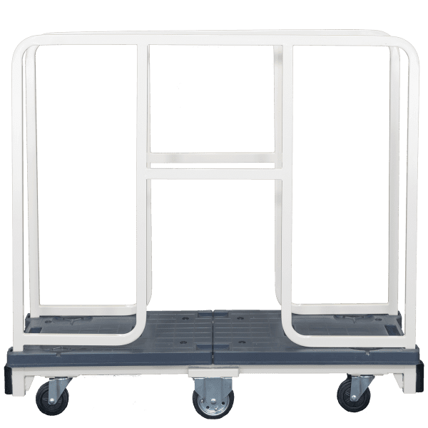 販売終了】【新品】長物・長尺6輪台車 アイボリー W1260×D425×H1155