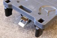 【新品】長物・長尺6輪台車　ブラック　W1260×D425×H1155　抜き差しタイプ【重ねて収納可能】