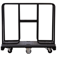 【新品】長物・長尺6輪台車　ブラック　W1260×D425×H1155　抜き差しタイプ【重ねて収納可能】