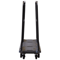 【新品】長物・長尺6輪台車　ブラック　W1260×D425×H1155　抜き差しタイプ【重ねて収納可能】