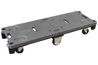 【新品】長物・長尺6輪台車　ブラック　W1260×D425×H1155　抜き差しタイプ【重ねて収納可能】