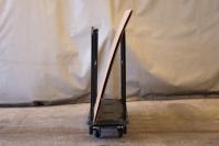 【新品】長物・長尺6輪台車　ブラック　W1260×D425×H1155　抜き差しタイプ【重ねて収納可能】