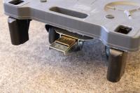 【新品】長物・長尺6輪台車　ブラック　W1260×D425×H1155　抜き差しタイプ【重ねて収納可能】