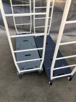 【販売終了】【アウトレット】6輪台車　W1260×D425×H1520　抜き差しタイプ【ブレーキ無し】