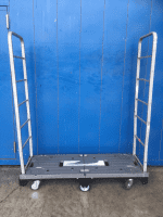 【販売終了】【中古】6輪台車　W1272×D420×H1506　差し込みタイプ