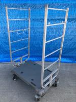 【販売終了】【中古】4輪台車（ストックカート）　2輪自在固定変換仕様キャスター付き【期間限定大幅割引】