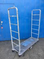 【販売終了】【中古】6輪台車　W1272×D420×H1506　差し込みタイプ