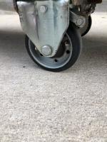 【販売終了】【中古】6輪台車　W1275×D420×H1735　カワジュン製　ネスティングタイプ