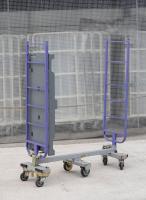 【販売終了】【中古】6輪台車　W1282×D425×H1585　カワジュン製　ネスティングタイプ【限定1台！】