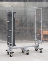 【販売終了】【美品中古】6輪台車　スーパースライドカート　W1270×D425×H1600　マキテック製【限定1台】