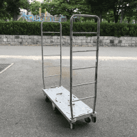 【販売終了】【中古】6輪台車　W1240×D420×H1500　差し込みタイプ