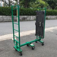 【販売終了】【中古】6輪台車　W1270×D420×H1650　ワコーパレット製　ネスティングタイプ