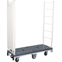 【新品】6輪台車用中間棚　アイボリー　W1230×D360×H56　スチール製