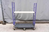 【中古】6輪台車用中間棚　W1205×D350　スチール製