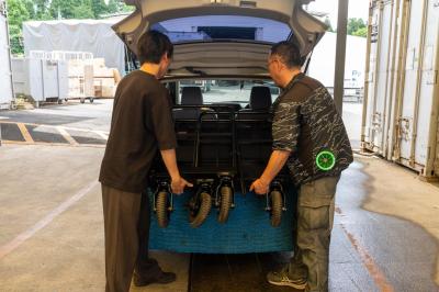 スムーズに積み下ろし可能