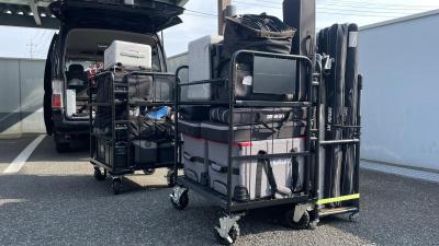 天使のカゴ台車ブラックに取付頂きました！