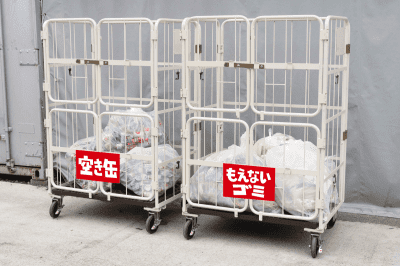 マンションのゴミ置き場の悩みを全て解決してくれる「上下観音扉付き俺のカゴ台車」3