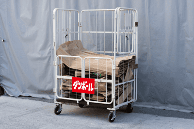 マンションのゴミ置き場の悩みを全て解決してくれる「上下観音扉付き俺のカゴ台車」7