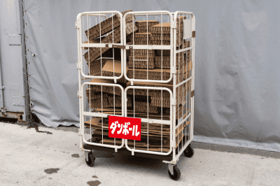 マンションのゴミ置き場の悩みを全て解決してくれる「上下観音扉付き俺のカゴ台車」7