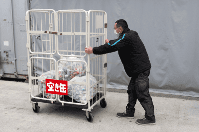 マンションのゴミ置き場の悩みを全て解決してくれる「上下観音扉付き俺のカゴ台車」7