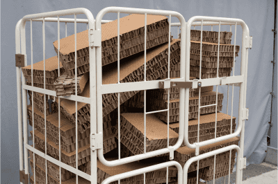 観音扉で荷崩れをガード