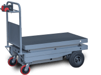 【販売終了】【新品】エネリフター　D1340×W600×H1100　昇降式電動台車　GJ-116