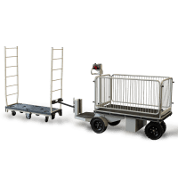 【新品】エネライド 500F　3面柵・牽引金具付き　D1709×W690×H1237　乗れる電動台車　GJ-1007-3