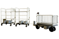 【新品】エネライド 500F　3面柵・牽引金具付き　D1709×W690×H1237　乗れる電動台車　GJ-1007-3