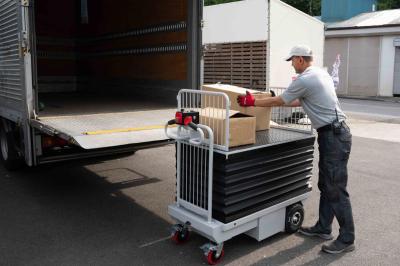 腰を屈めずに積み降ろし