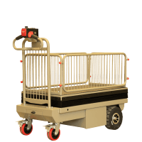 【新品】エネリフター　D1319×W617×H1140　昇降式電動台車　GJ-1014