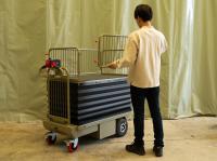 【新品】エネリフター　D1319×W617×H1140　昇降式電動台車　GJ-1014