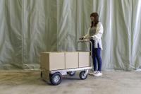 【新品】TEOSAZ（テオサズ） 300SUS　D1070×W600×H947　電動手押し台車