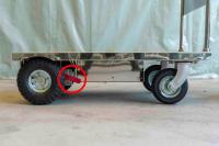 【新品】TEOSAZ（テオサズ） 300SUS　D1070×W600×H947　電動手押し台車