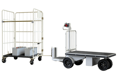 カゴ台車の牽引（全体）