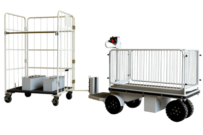 カゴ台車1台の牽引（全体）