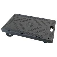 【販売終了】【新品】樹脂製平台車　W600×D385×H150　金象印　ポーター君4輪自在車　ハンドルナシ