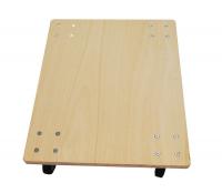 【新品】木製平台車「eb-02」W600×D750×H158